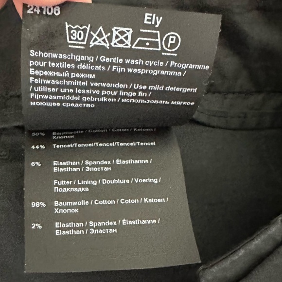 Annette Gortz Black Crop Wide Leg Pants Chinos - Picture 6 of 9